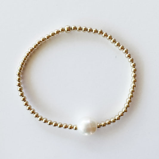 Freshwater Statement Pearl Skinny Stacker