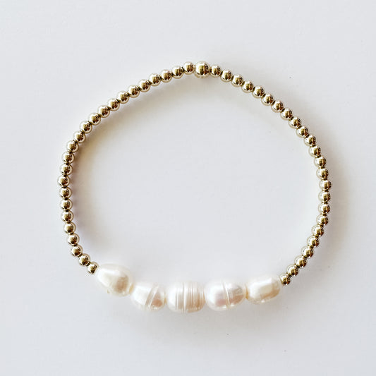 Freshwater Five Pearl Skinny Stacker