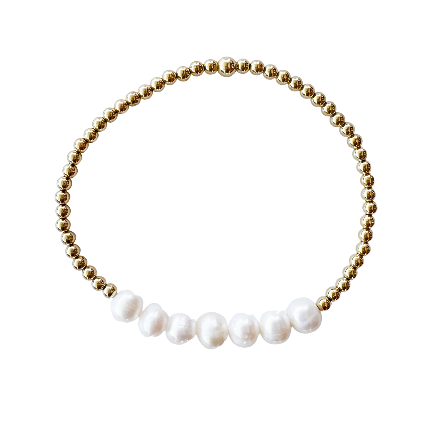 Skinny Oval Pearl Necklace Clasp
